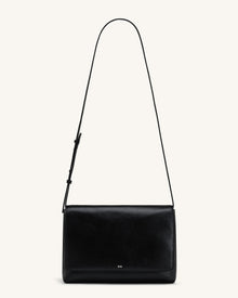 Isolde Flap Shoulder Bag - Black