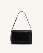 Isolde Flap Shoulder Bag - Black