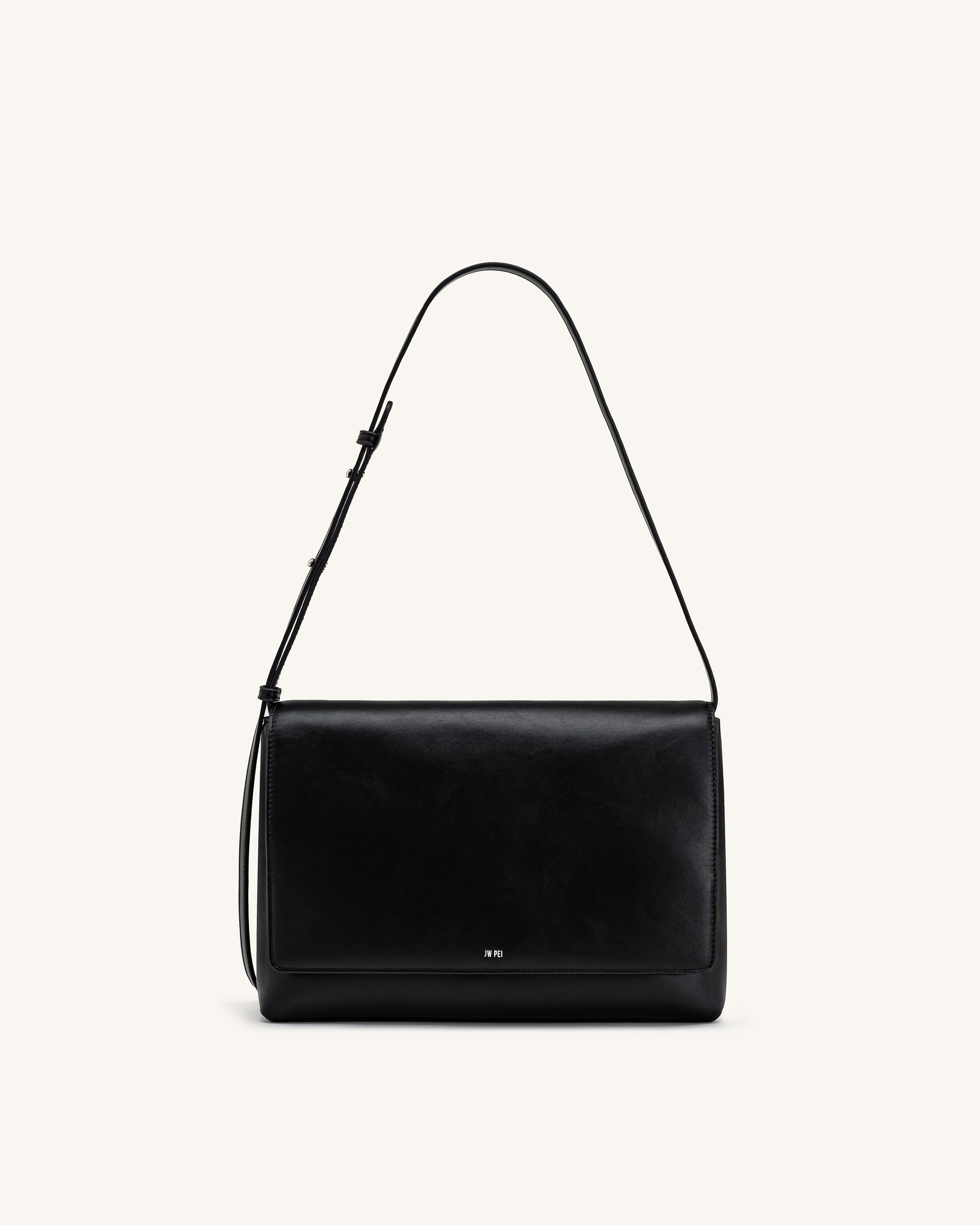Isolde Flap Shoulder Bag - Black