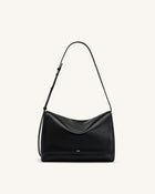 Isolde Flap Shoulder Bag - Black