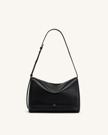 Isolde Flap Shoulder Bag - Black