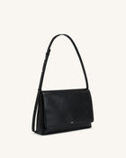 Isolde Flap Shoulder Bag - Black