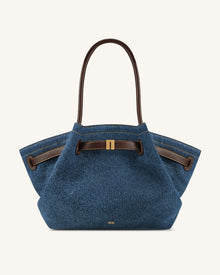 Hana Large Tote Bag - Dark Blue Denim