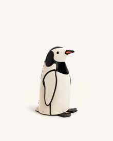 Pia Penguin Crossbody Bag - Black Canvas