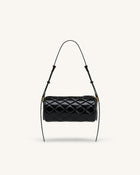 Lucienne Dachshund Quilted Chain Shoulder Bag - Black