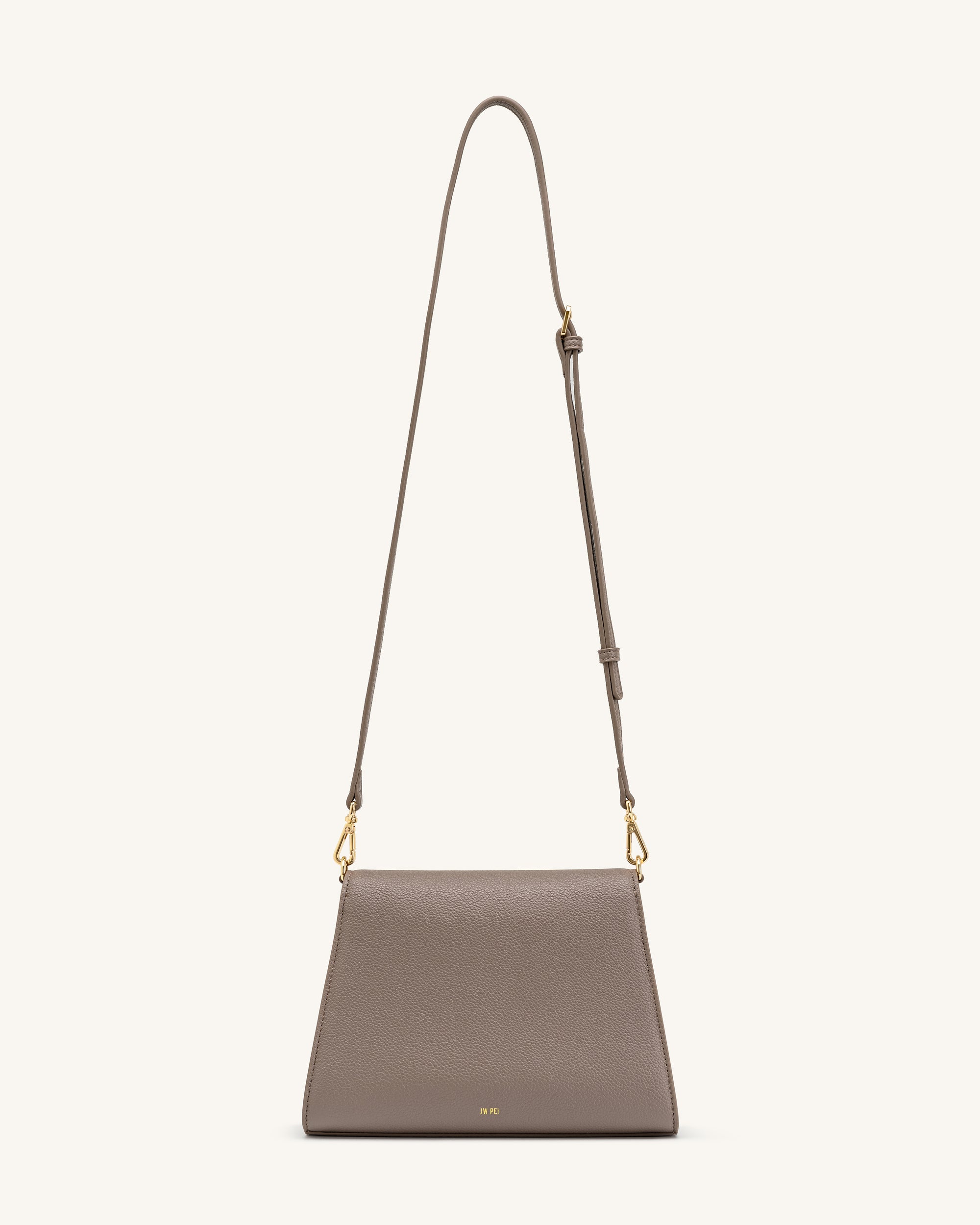 Piper Pebbled Crossbody Bag - Taupe