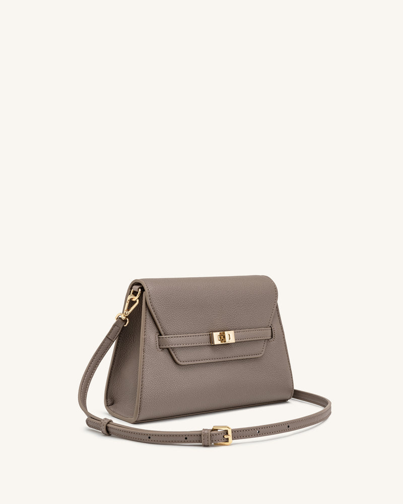 Piper Pebbled Crossbody Bag - Taupe