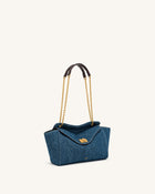 Lucia Envelope Chain Shoulder Bag - Blue Denim