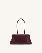 Selene Lock Flap Shoulder Bag - Burgundy