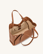 Virelia Double Handle Tote Bag - Cognac