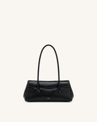 Solenne East-West Shoulder Bag - Black