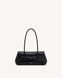 Solenne East-West Shoulder Bag - Black