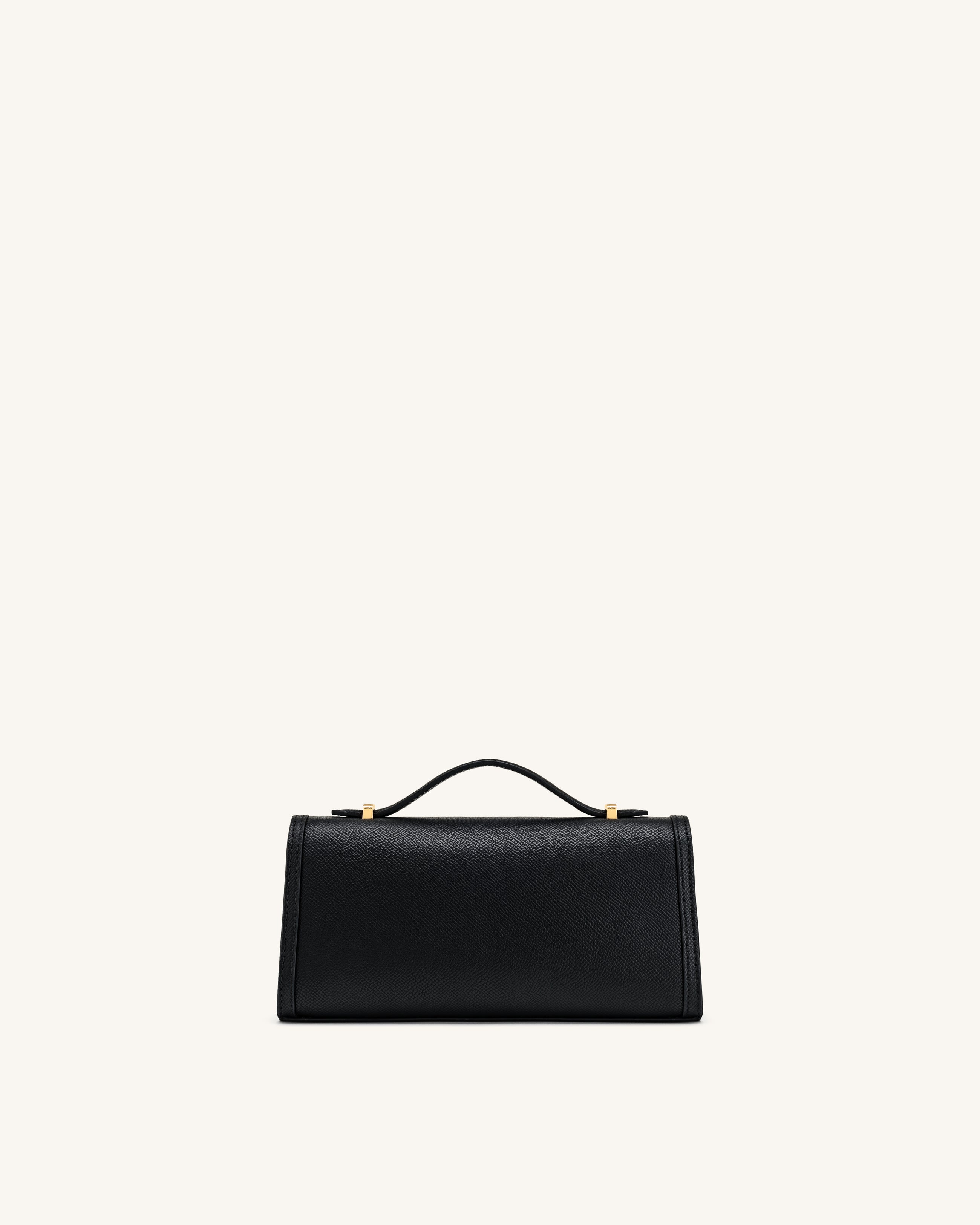 Delphine Saffiano Top Handle Bag - Black