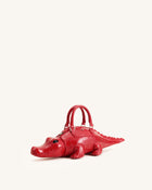 Jayden Crocodile Novelty Handbag - Red