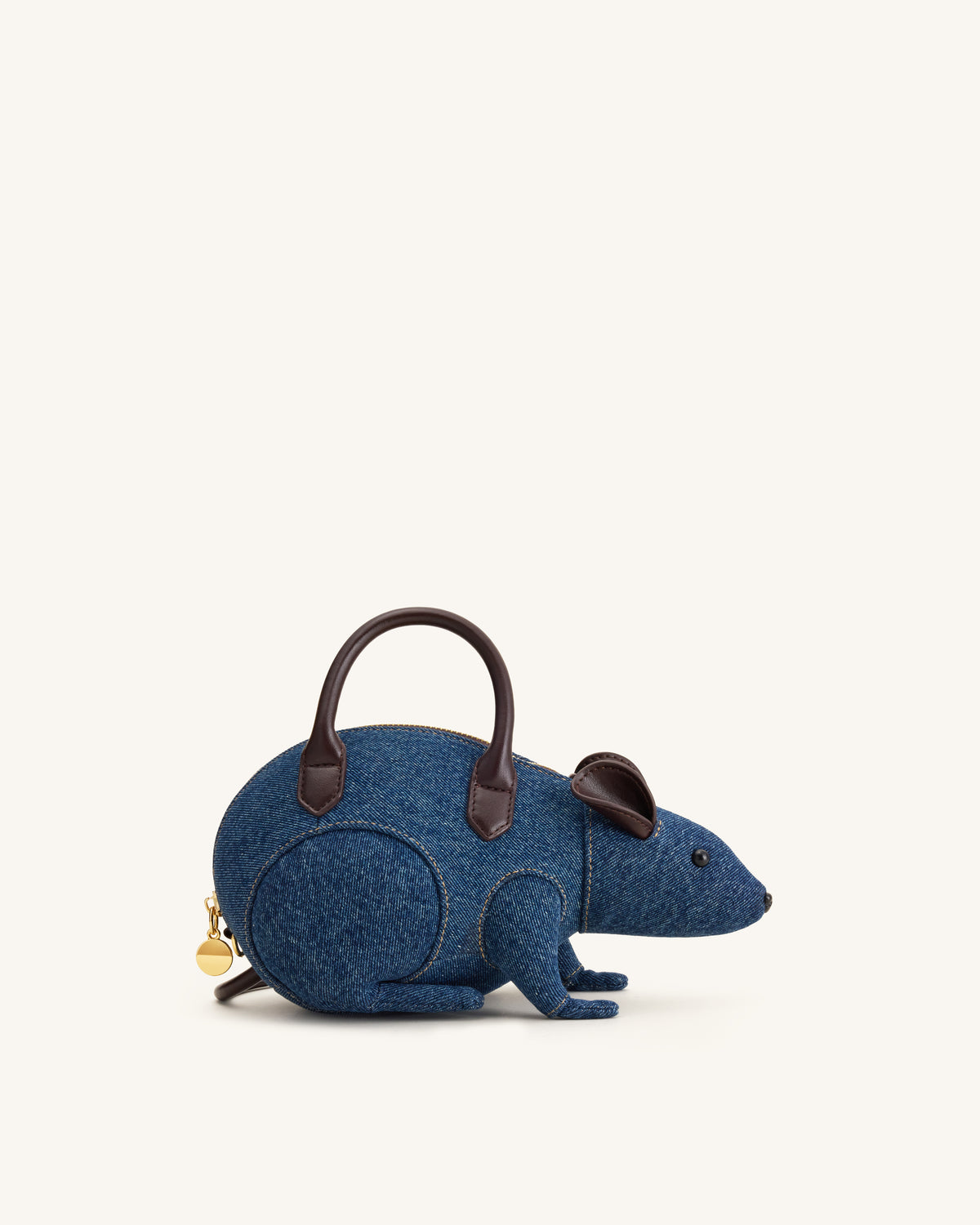 Mia Mouse Top Handle Bag - Blue Denim