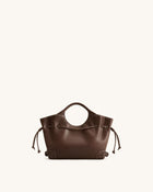 Virelle Drawstring Tote Bag - Brown