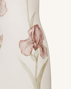 Jeweled Halter Iris Motif Dress - Ivory/Pink
