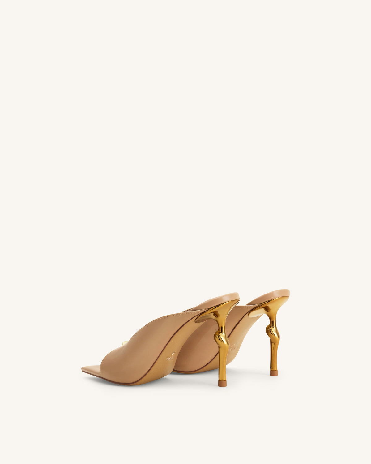 Noemi Pointed-Toe Mule Heels - Khaki
