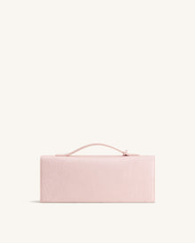 Celeste Envelope Top Handle Bag - Pink Croc