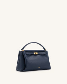 Carmen Top Handle Bag - Navy Blue