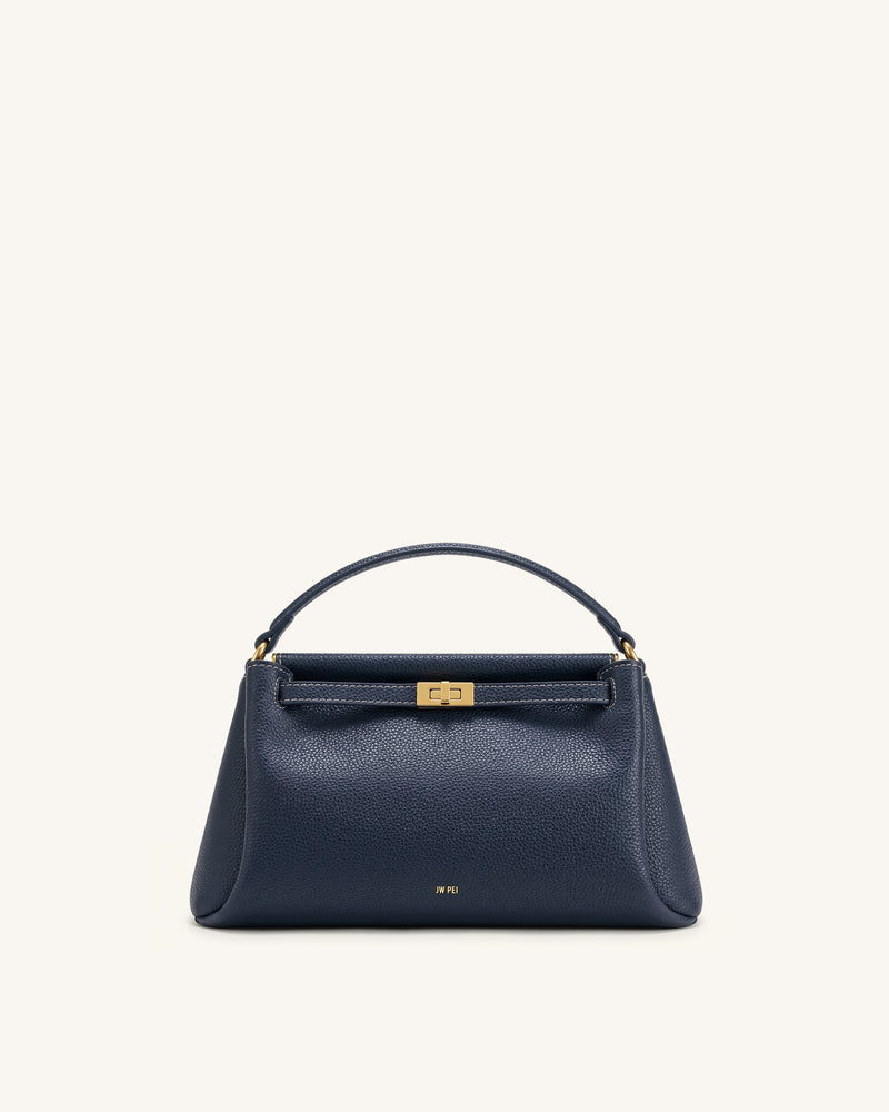 Carmen Top Handle Bag - Navy Blue