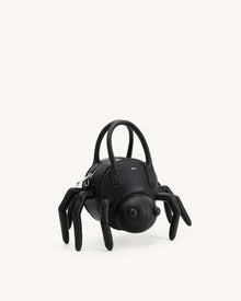 Siena Spider Shaped Top Handle Bag - Black