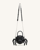 Siena Spider Shaped Top Handle Bag - Black