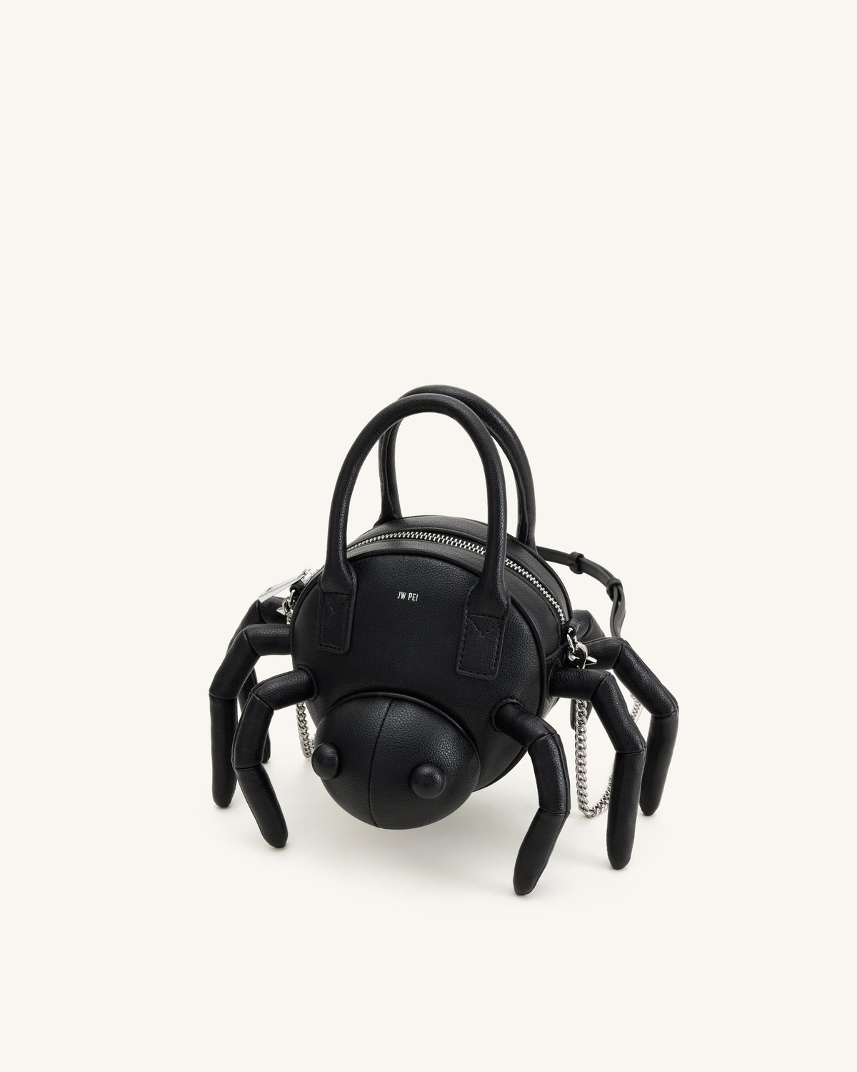 Siena Spider Shaped Top Handle Bag - Black