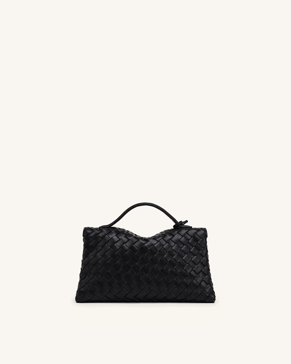 Celeste Woven Envelope Bag - Black