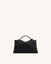 Celeste Woven Envelope Bag - Black