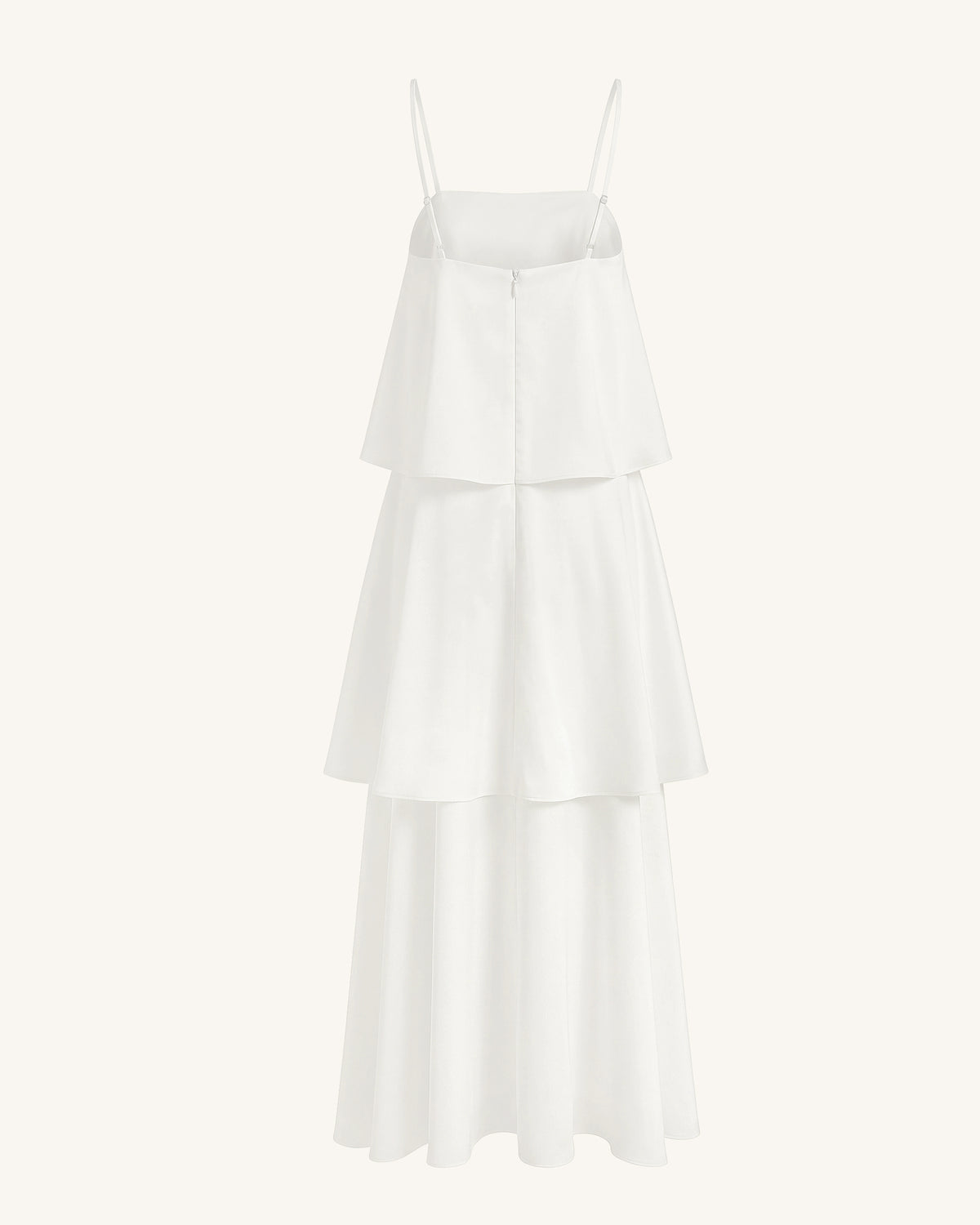 Orchid Embroidered Tiered Maxi Dress - White