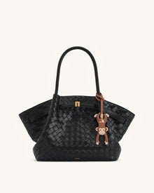Hanging Monkey Bag Charm - Brown