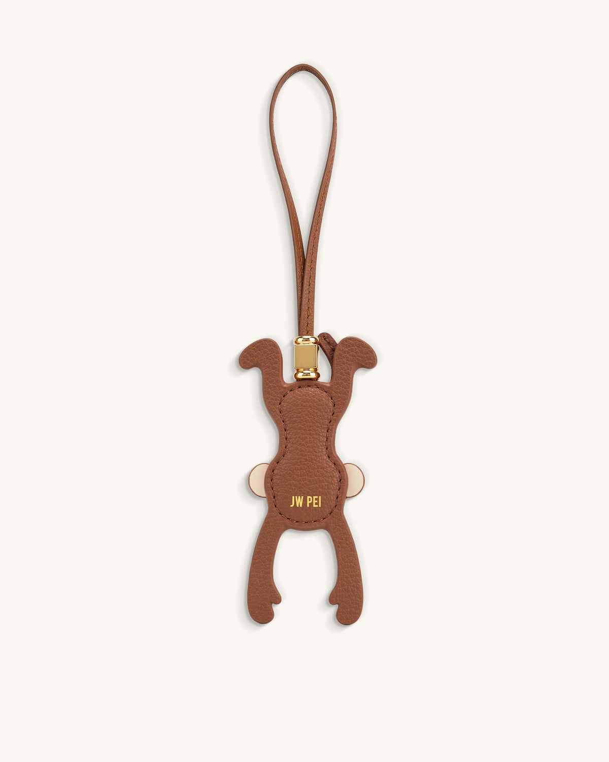 Hanging Monkey Bag Charm - Brown