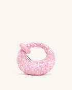 Abacus Sequin Mini Top Handle Bag - Pink