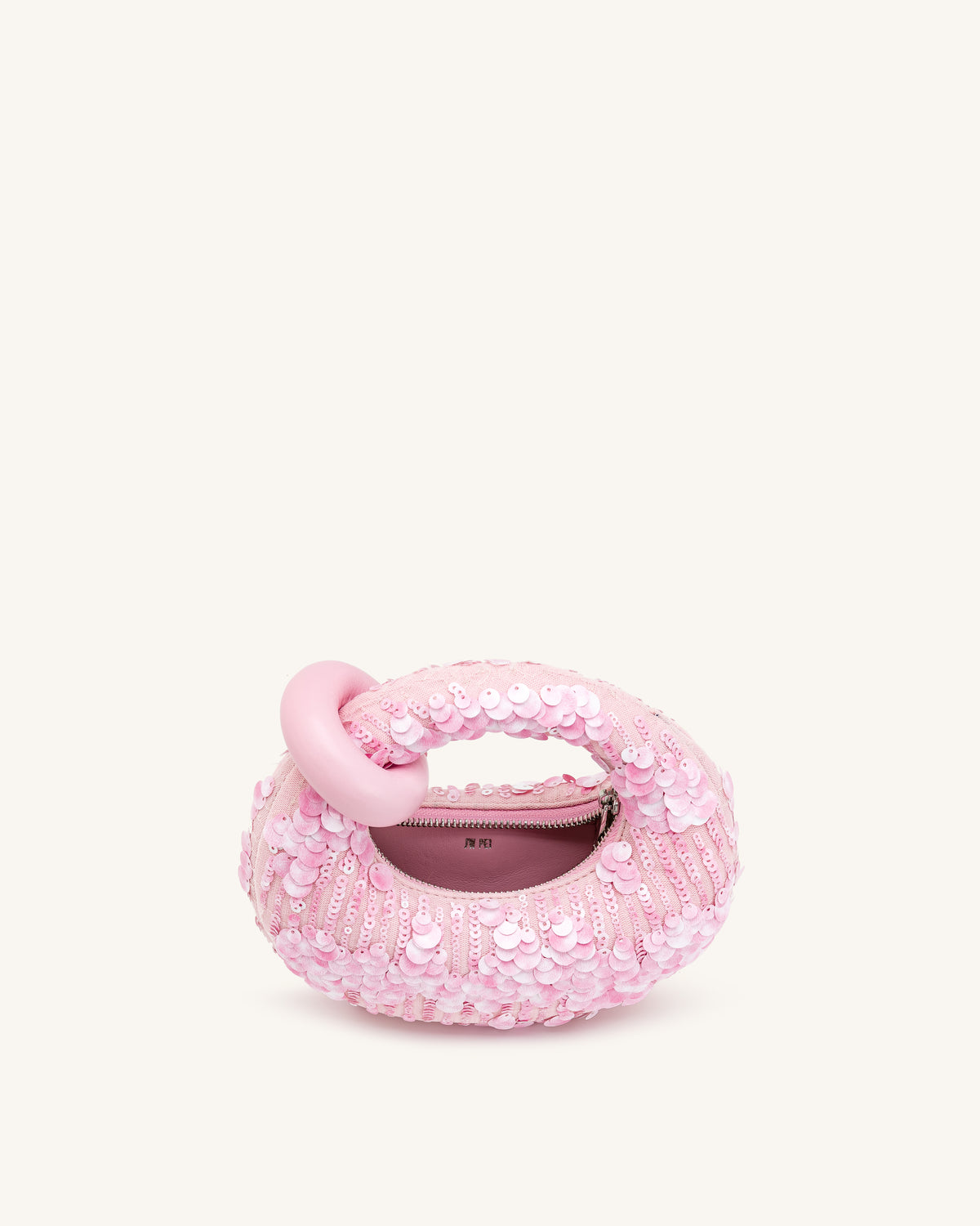 Abacus Sequin Mini Top Handle Bag - Pink