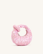 Abacus Sequin Mini Top Handle Bag - Pink