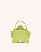 Flora Orchid Shaped Top Handle Bag - Light Green