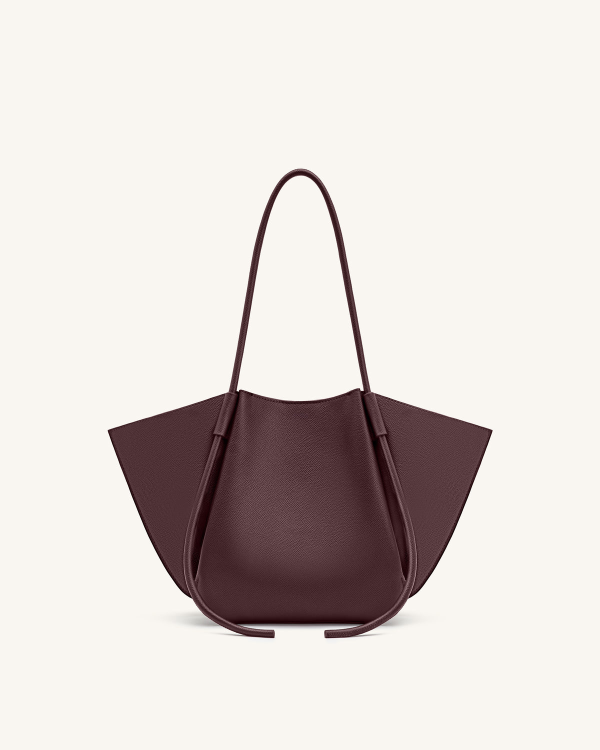 Nala Wide Tote Bag - Deep Burgundy