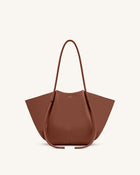 Nala Wide Tote Bag - Yellow Brown