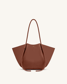 Nala Wide Tote Bag - Yellow Brown