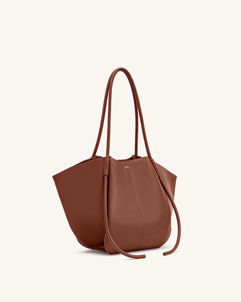 Nala Wide Tote Bag - Yellow Brown