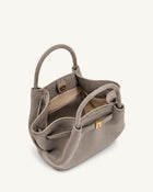 Hana Mini Faux Suede Tote Bag - Gray