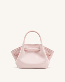 Hana Mini Faux Suede Tote Bag - Pink