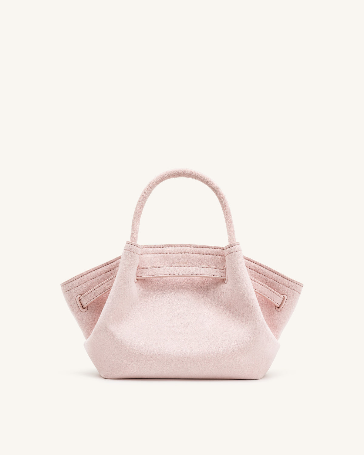Hana Mini Faux Suede Tote Bag - Pink