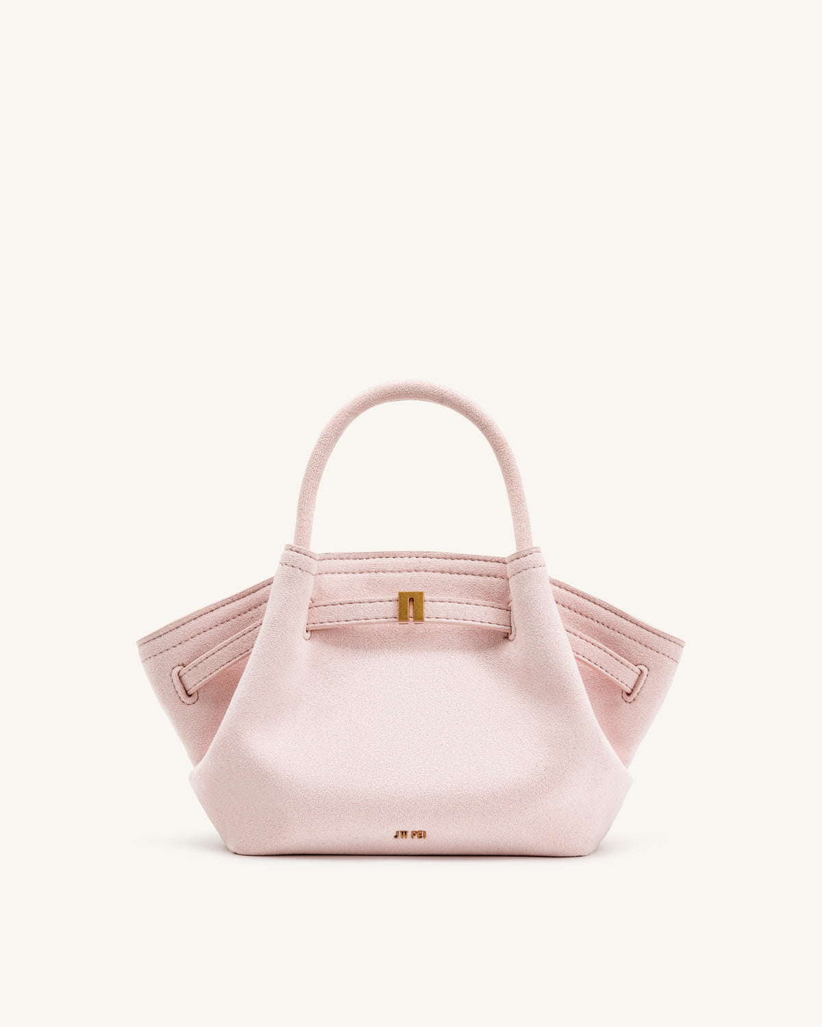Hana Mini Faux Suede Tote Bag - Pink