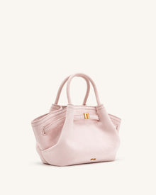 Hana Mini Faux Suede Tote Bag - Pink