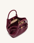 Hana Mini Tote Bag - Burgundy