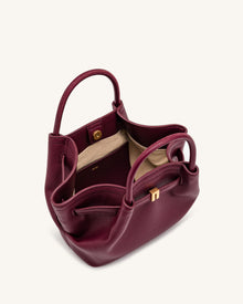 Hana Mini Tote Bag - Burgundy