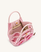 Hana Mini Phalaenopsis Orchid Embroidery Tote Bag - Pink