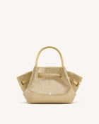 Hana Mini Artificial Crystal Tote Bag - Champagne